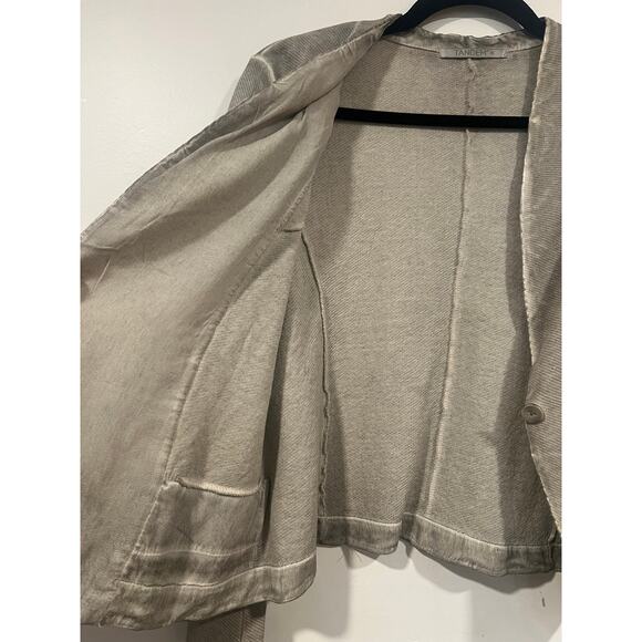 Women’s Minimalist Tandem Blazer Slim Fit 36 Grey Small Made in Italy - Picture 6 of 6